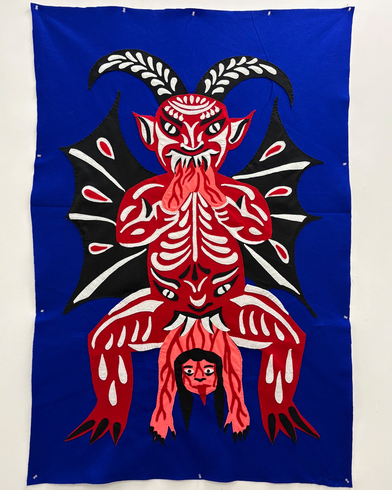 Diablo Azul Felt Fabric